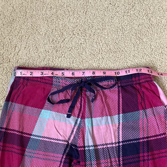 Tommy Hilfiger 100% cotton pajama pants, sleep lounge, plaid, adjustable xs/s - Picture 2 of 7